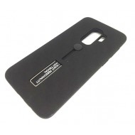 Capa Silicone Dura Kickstand Com Alça De Dedo Samsung Galaxy S9 Preto